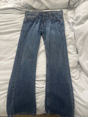 Levi's Dark Blue Flared Slim Boot Women's Jeans